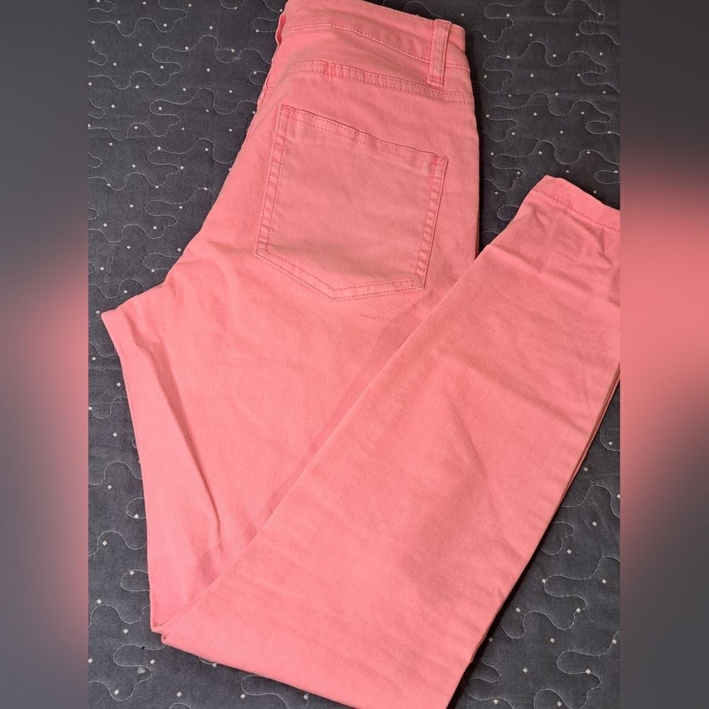 Angel Kiss pink distressed skinny jeans size 7